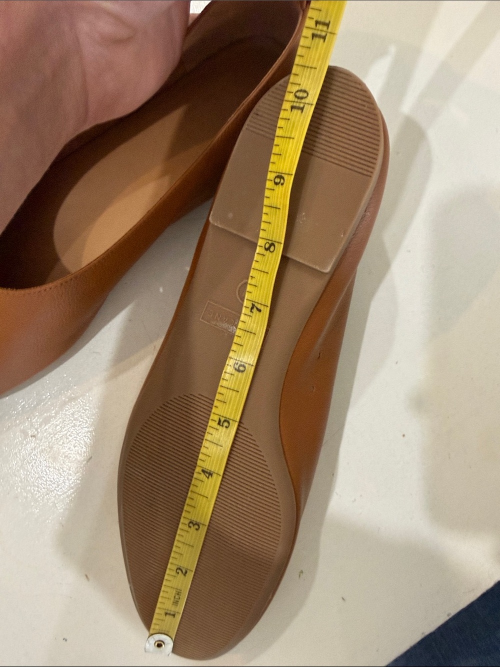 New Everlane Brown Leather “The Glove” Flats - 11 Narrow - Picture 7 of 7